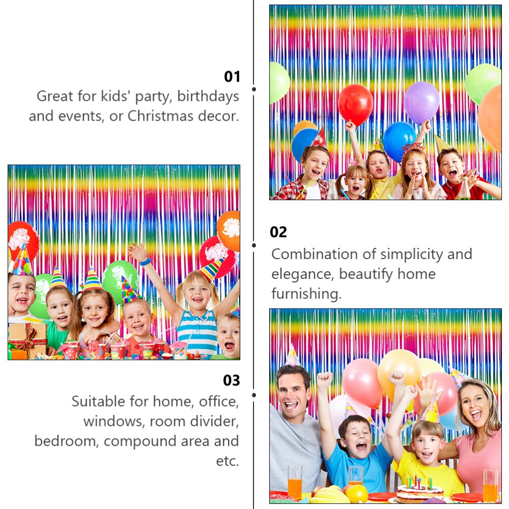 2pcs Birthday Party Layout Curtains Hotel Room Wedding Scene Decoration