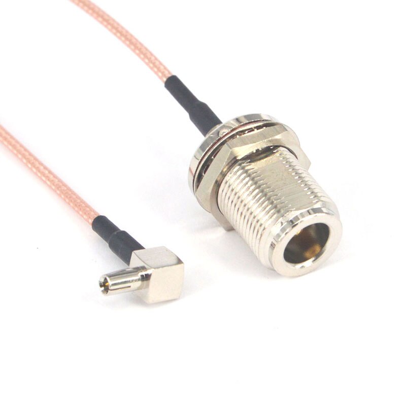 6 jack jack n fêmea jack para ts9 macho plug trança cabo coaxial jumper anteparo o-ring