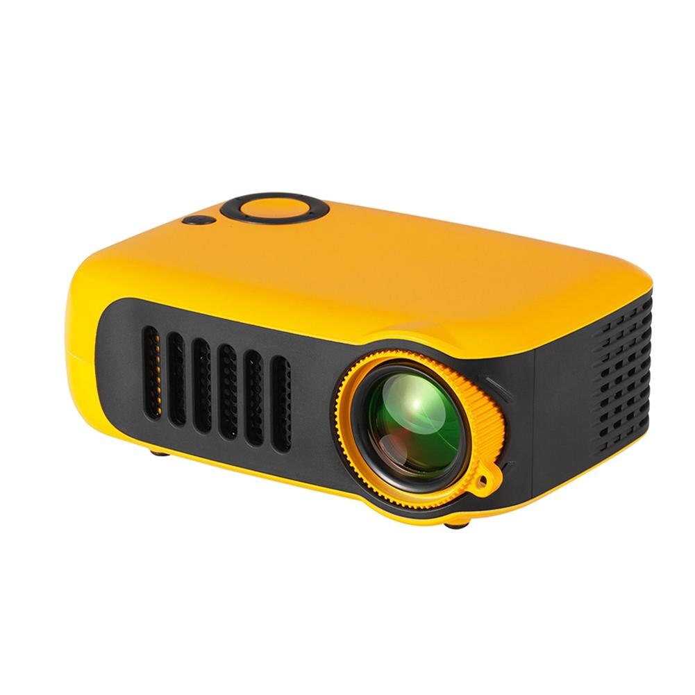 A2000 Mini Draagbare 1080P Hd Huishouden Smart Projector Home Theater Multi-Media: YELLOW