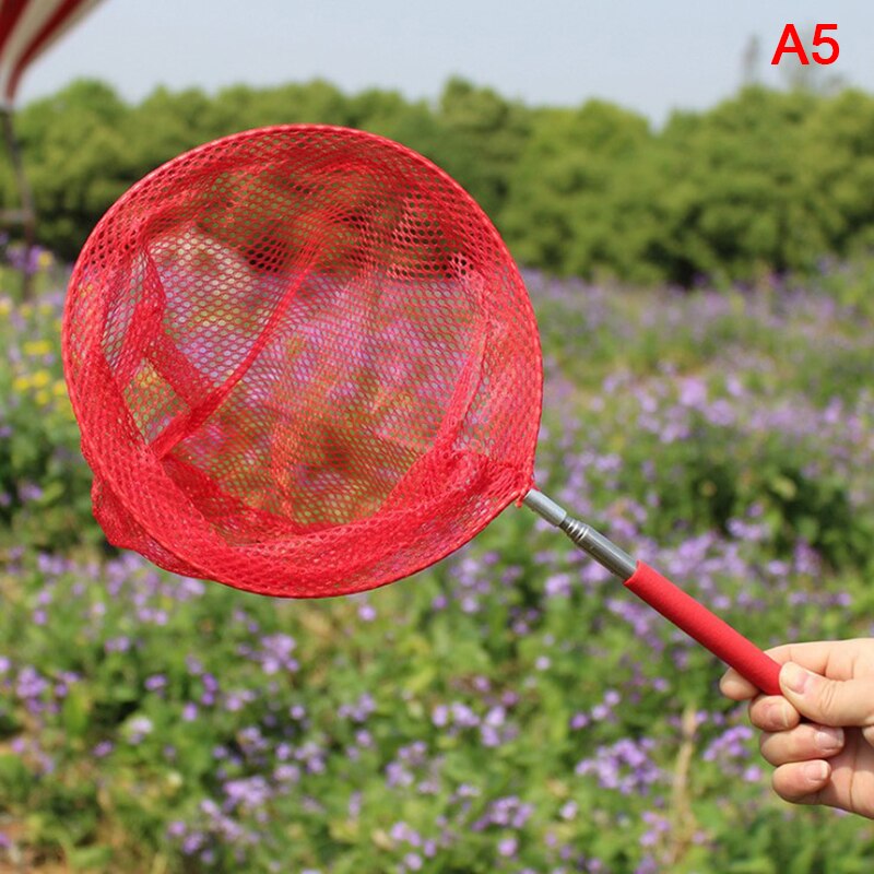 Kids Anti Slip Grip Perfect Telescopische Vlinder Netto Uitschuifbare 34 Inches Voor Catching Bugs Insect Kleurrijke Vissen Speelgoed 1Pc: E