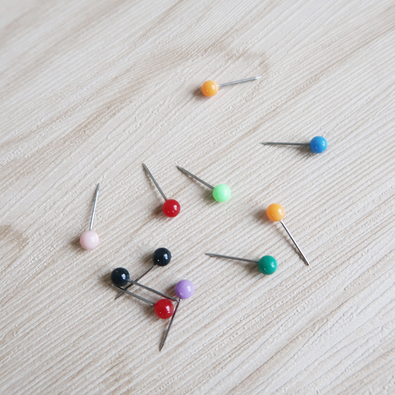 500Pcs 4Mm Mini Push Pins Ronde Bal Head Kaart Kopspijkers Met Roestvrij Punt Voor Kantoor Thuis Ambachten Diy markering Push Pins