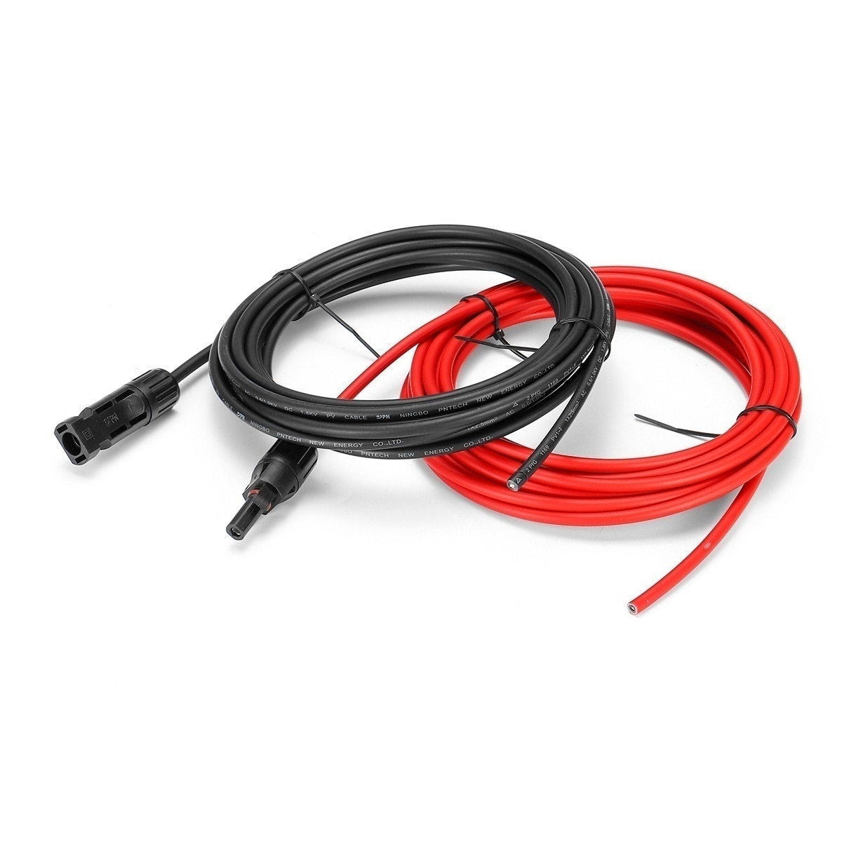 1 Pair Black+Red Solar Panel Extension Cable Wire PV Connector 10/12/14 AWG Copper Wire PV Cable