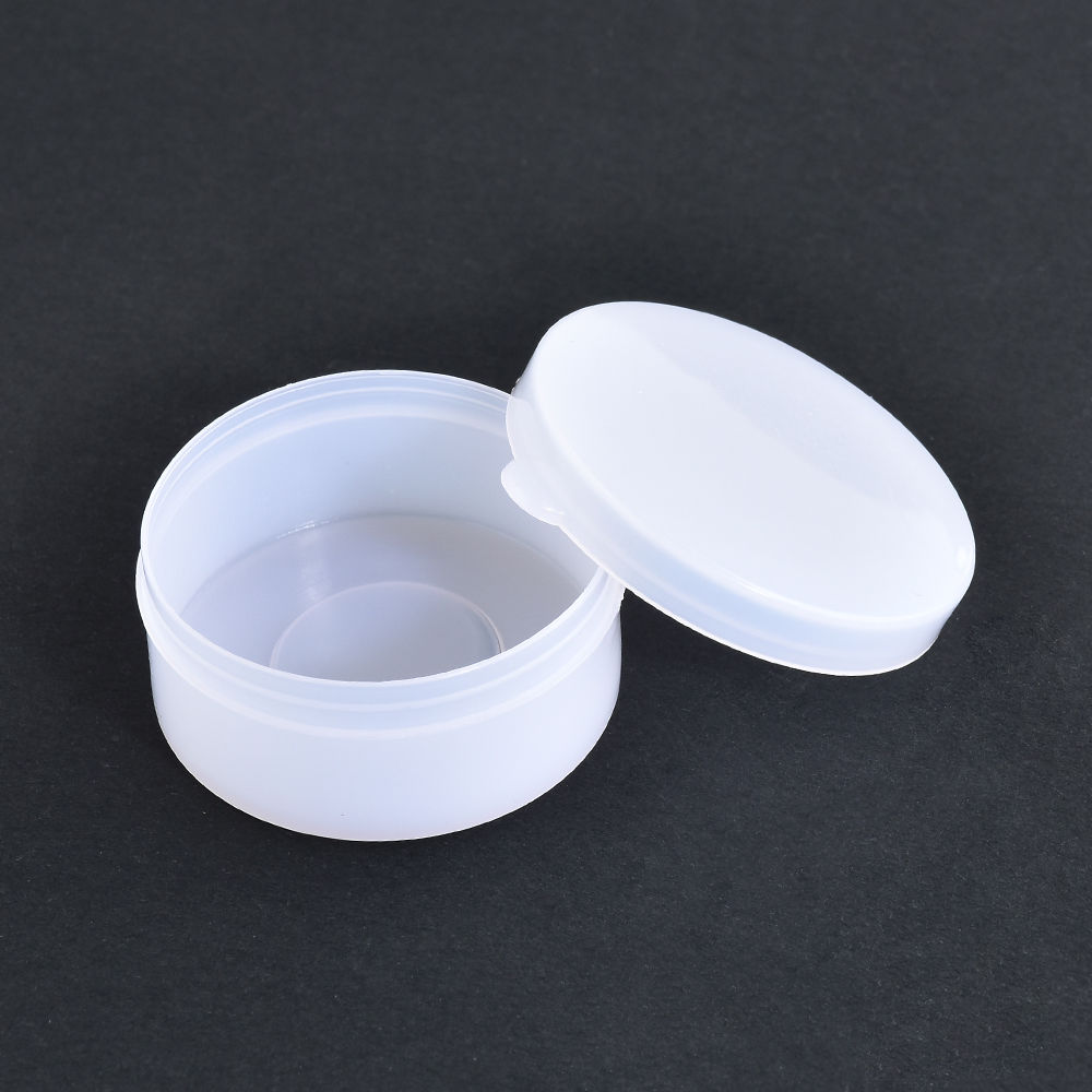 50Pcs 5g/10g/20g/30g/50g/100g White Plastic Cosmetic Sample Jars Pot Empty Face Cream Bottle Lip balm Container Refillable Box