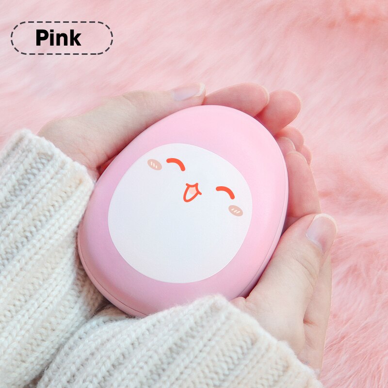 4000Mah Usb Oplaadbare Elektrische Handwarmer Draagbare Winter Double-Side Verwarming Mini Handwarmer Pocket Power Bank 2 in 1