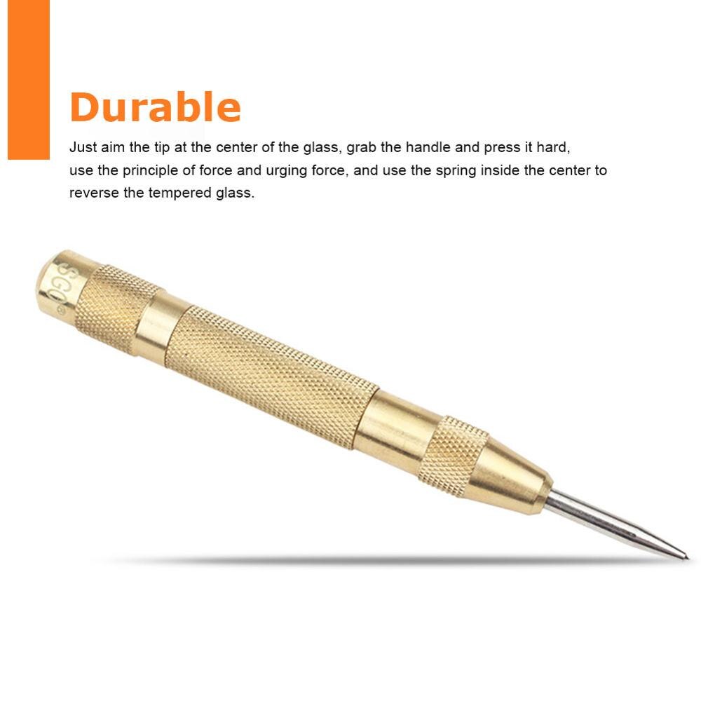 Automatic Center Punch Steel Spring Loaded Marking Starting Holes Hand Tool Kit HSS Positioner High Hardness Punch Chisel