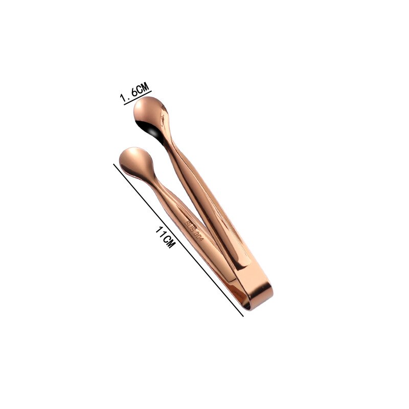 304 Stainless Steel Round Ice Clip Sugar Cube Clip Towel Clip Coffee Candy Clip Small Food Clip Coffee Restaurant Supplies: 03