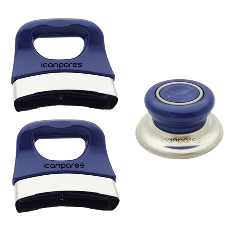 Cookware Cover Topping Pans Sahan Cover Pull and Hill Set (3 Piece) Navy Blue