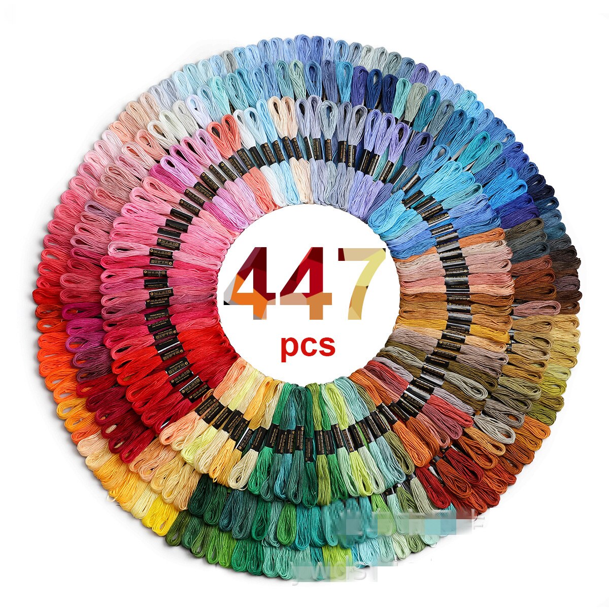447 pieces all different color embroidery thread Cross stitch threads Skeins Craft Dofferent Gradient Color Thread 8 meters