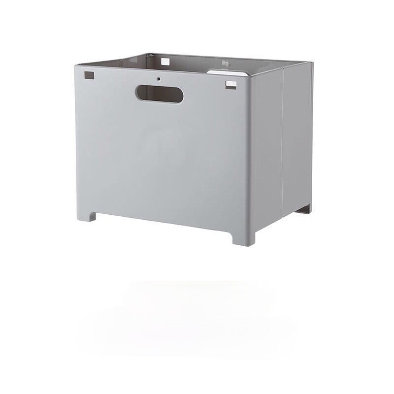 Household Wall Mount Folding Laundry Sorter Storage Bucket Bathroom Dirty Clothes Basket Laundry Basket Large Laundry Organizer: 28x18x15.5xm / Gray