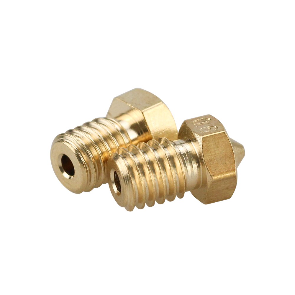 5/10pcs E3D V6 Brass Nozzle 0.2/0.25/0.3/0.4/0.5/0.6/0.8/1.0 For 1.75mm 3mm Filament E3D V6 V5 Copper Nozzle Extruder