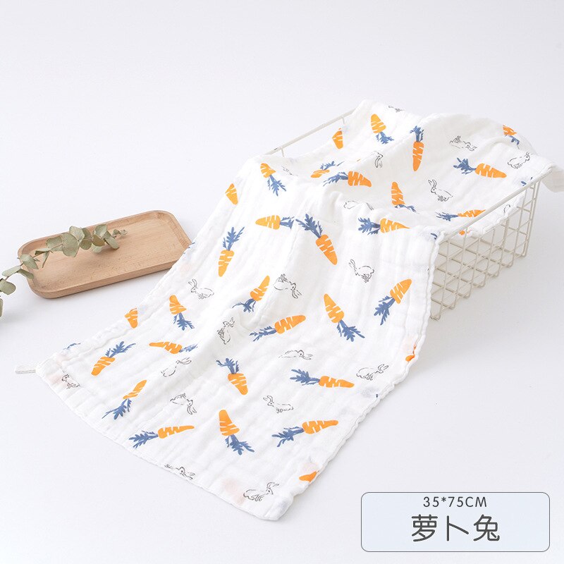6 Lagen Van Mousseline Gaas Mousseline Katoenen Zachte Baby Handdoeken Veeg Gezicht Doeken Handdoek Gezicht Zakdoek Zuigelingen Baden Feeding Washc: C