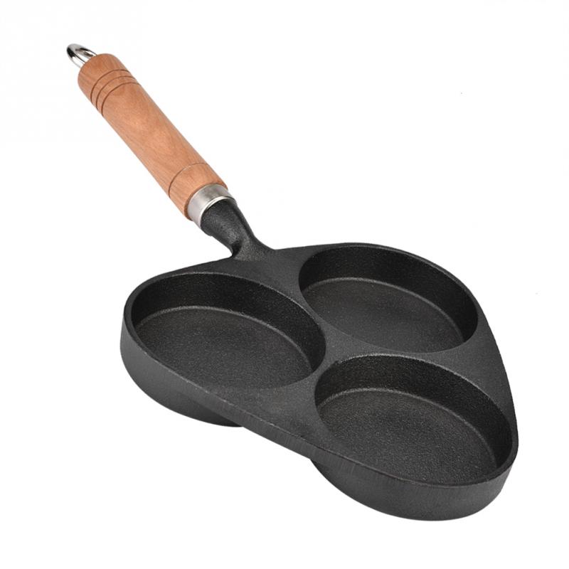 Multifunction Bre3 Mold Cast Iron Omelette Egg Burger Fried Egg Pot Pancake Pan Kitchen Frying Pan Kitchen Tools