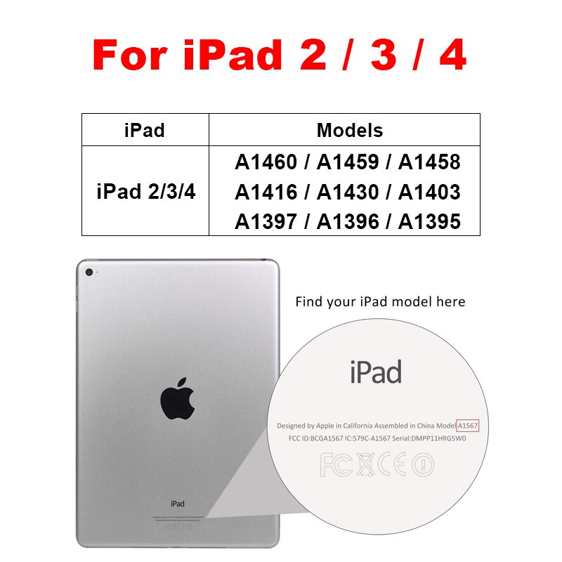 Schermo 9H per IPad 2017 2018 Air 1 2 mini 1 2 3 4 Protector per iPad Pro 11 10.5 9.7 vetro temperato protettivo antigraffio: For iPad 2 3 4