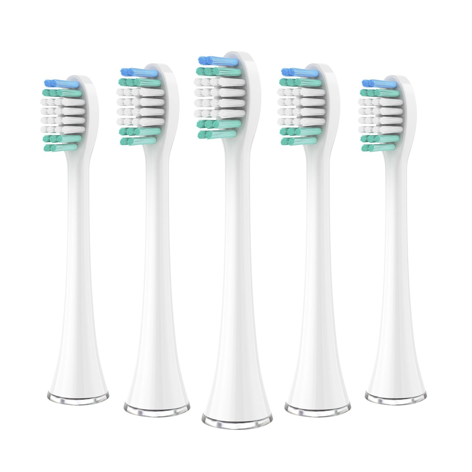 Replacement Toothbrush Heads for Aquasonic Black Series Pro Vibe Series Duo Series Pro Electric Toothbrush Refill Nylon Bristles: MULTI