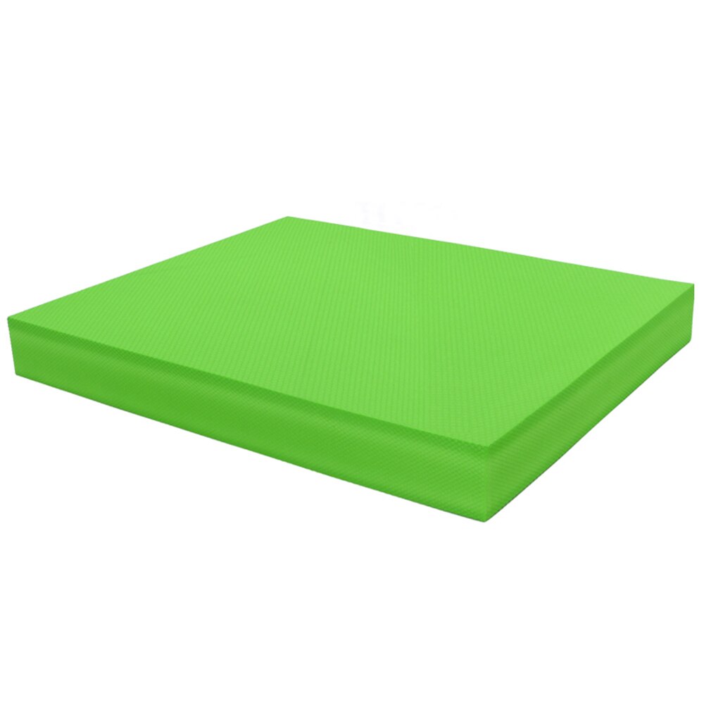 Yoga Zachte Balans Pad Foam Stabiliteit Pad Dikke Balancecushion Oefening Trainer Balancer Fitness Training Yoga Pilates Board: green