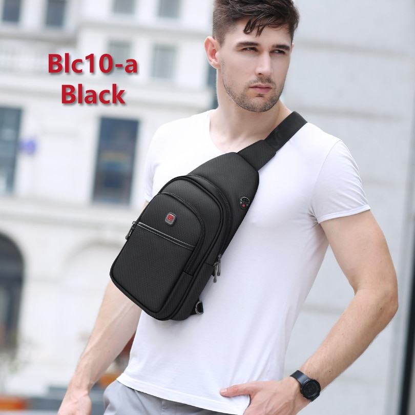 BALANG Crossbody Tassen voor Mannen Messenger Bag Borst Pak Toevallige Zak Waterdichte Nylon Schouderriem Pack
