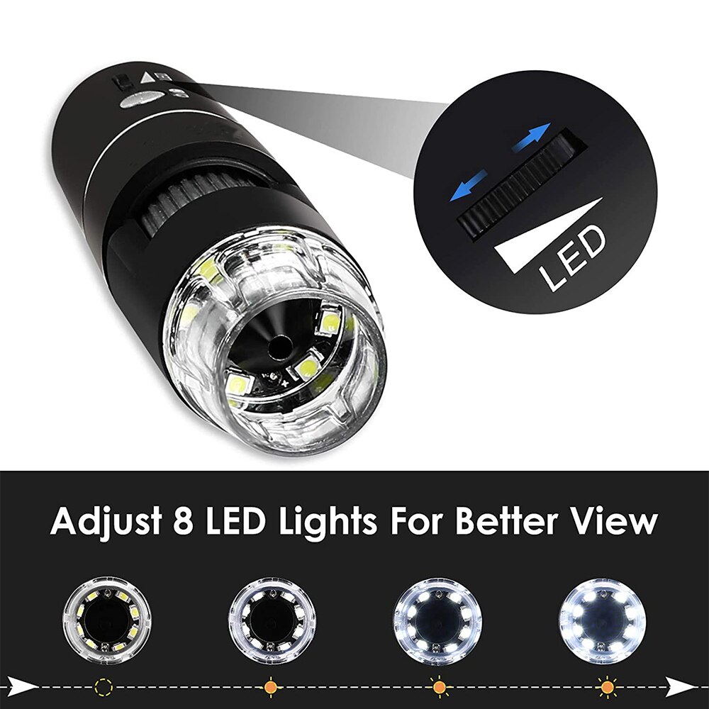 1000X Adjustable WIFI Electronic Digital Portable USB Stereo Microscope Camera for LED Soldering Magnifier Cell Phone Computer