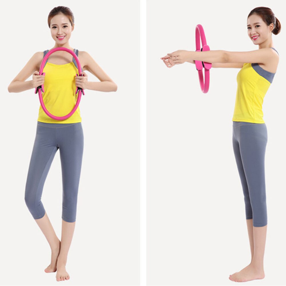 Yoga Pilates Ring - Dual Grip Resistance Circle for Thighs & Legs - Fitness Exercise Equipment