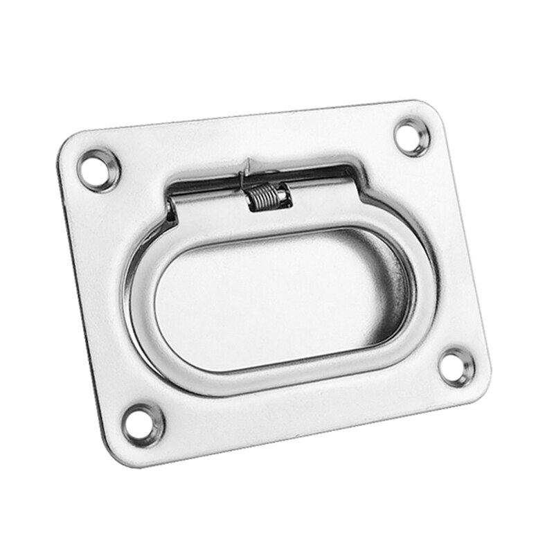Flush Door Ring Pull Stainless Steel Boat Hatch Pull Handle Flush Mount Lifting Ring Hidden Recessed Furniture Handle