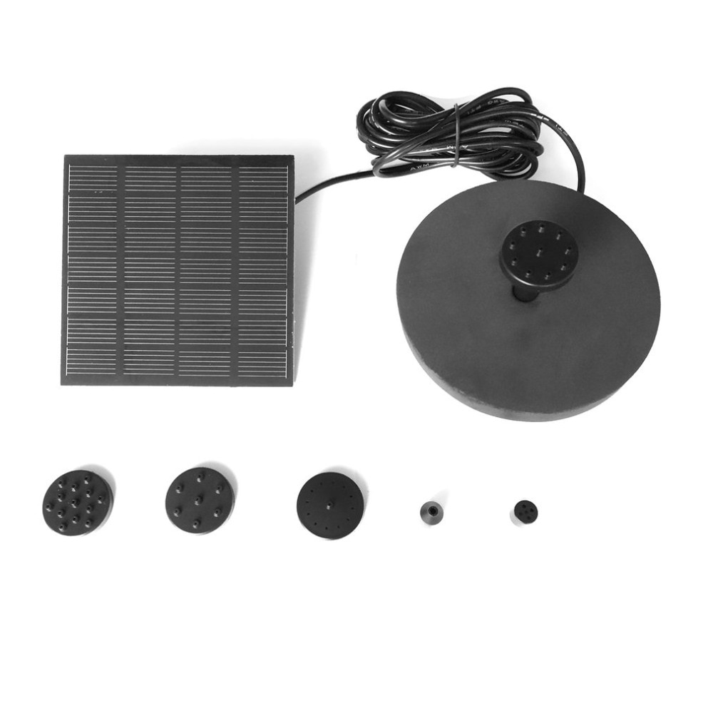 1.2W Solar Panel Power Water Pump Kit for Pool Garden Pond Birdbath Fountain Submersible Watering Pump with Floating Ring ICOCO