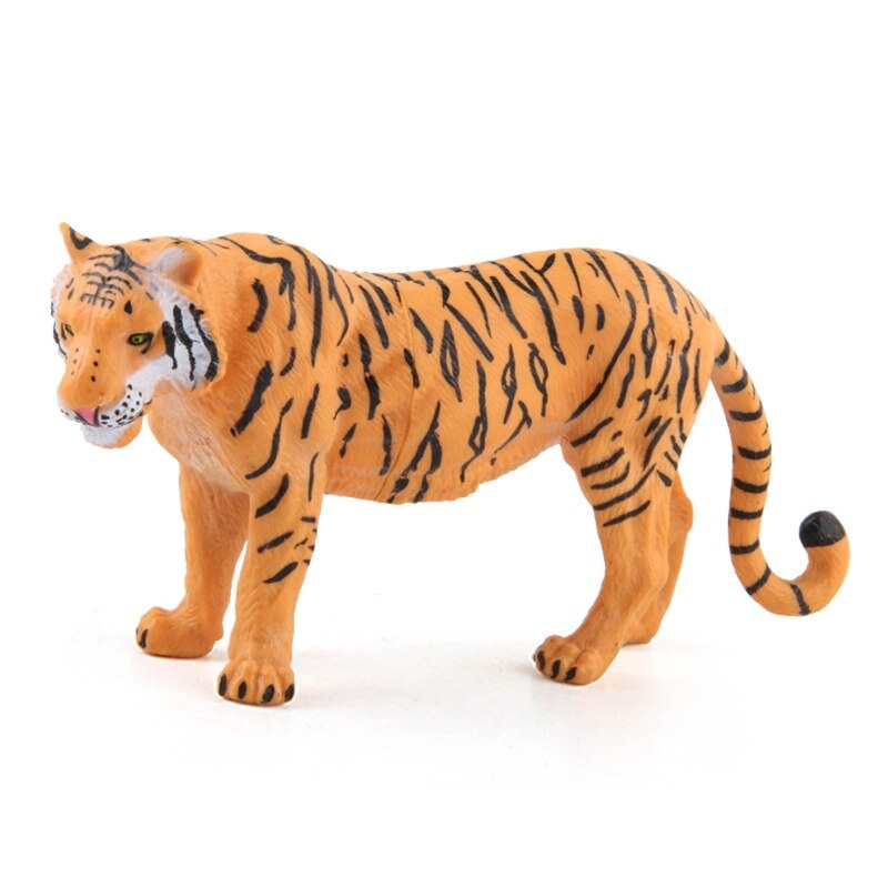 Animal Figurines Toys Preschool Educational Zebra/Polar Bear/Elephant/Tiger/Lion/Rhino Forest Animals Sets Cupcake Decor