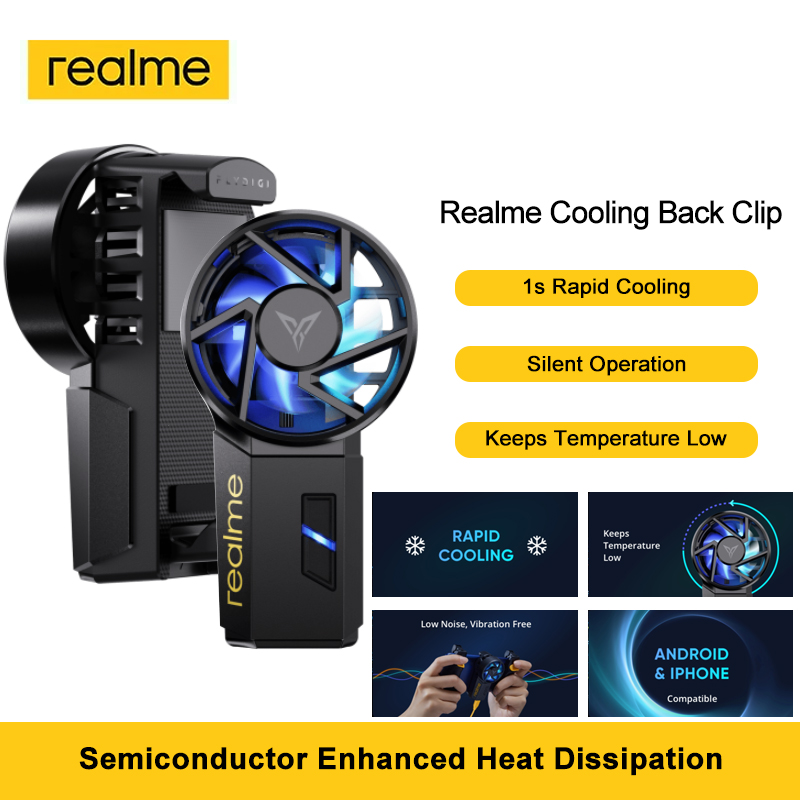 Realme Cooling Terug Clip 1S Snelle Koeling Houdt Temperatuur Lage Stille Werking Voor Realme Gt 7 Pro 7i X7 pro