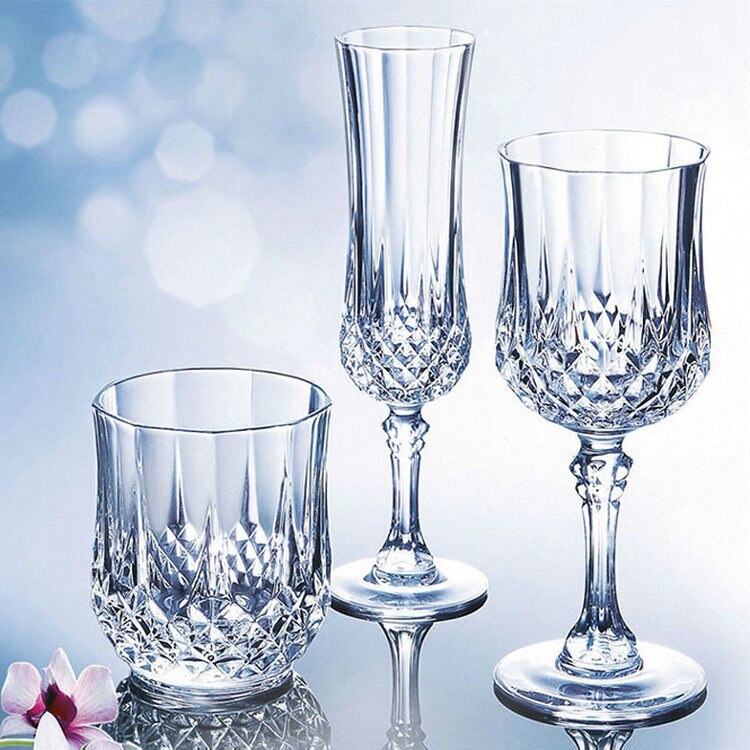 Copa de cristal en relieve para helado, copa de vino tinto para cóctel, taza de té, fruta, ensaladera, taza de agua, 1 ud.