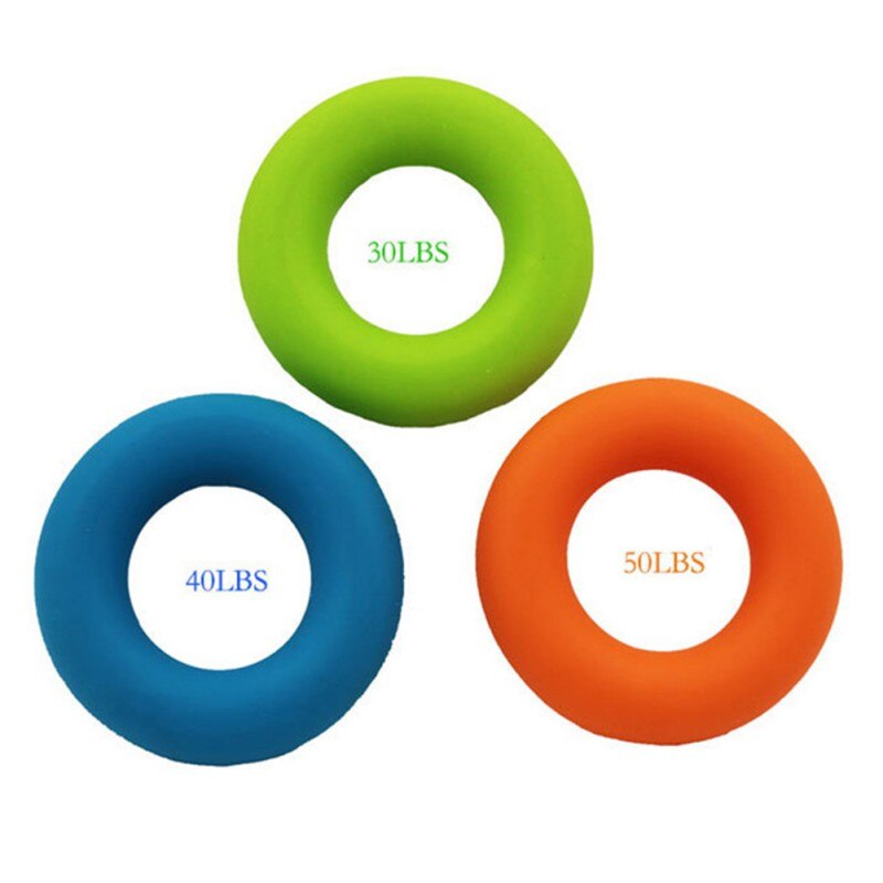 1Pcs Strength Hand Grip Ring Muscle Power Training Rubber Ring Exerciser Gym Expander Gripper Strength Finger Ring