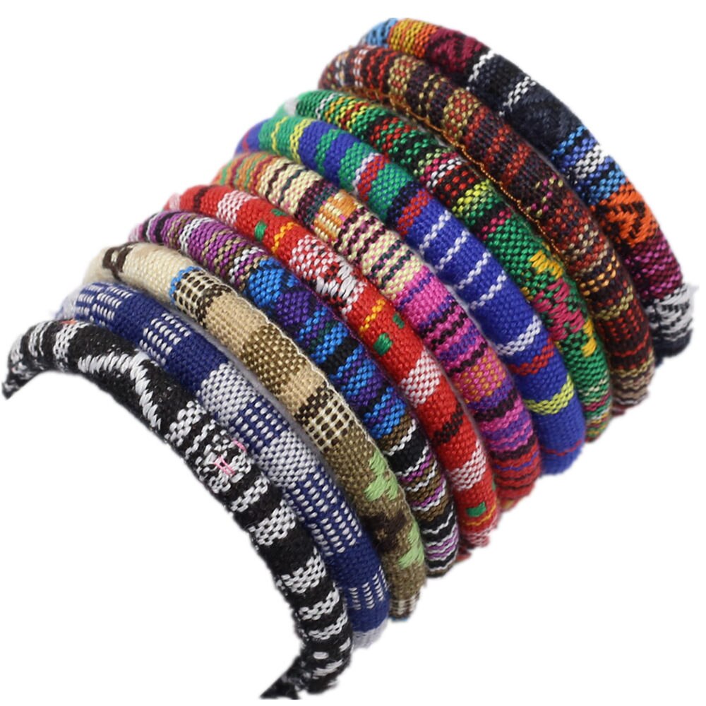 10 Stks/sets Mode Daisy Bloem Etnische Trendy Kleurrijke Bohemian Armband Weave Wrap Armbanden Voor Vrouwen Sieraden Meisje: Style 1