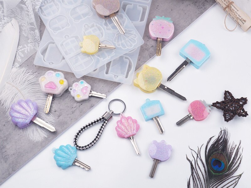 Diy uv-harsmal sleutelhanger sieradenmal sleutelkop sleutelhoes sieradenmal sieradenaccessoires