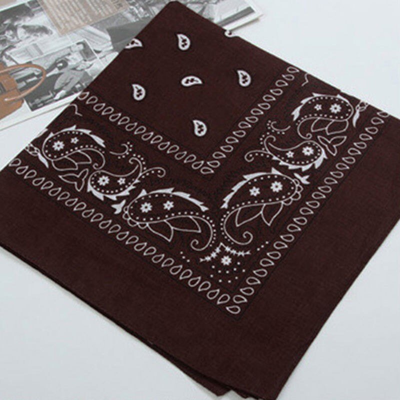 14 kleur Katoen Hoofd Wrap Paisley Bandana Head wrap Sjaal Polsband Zakdoek: C