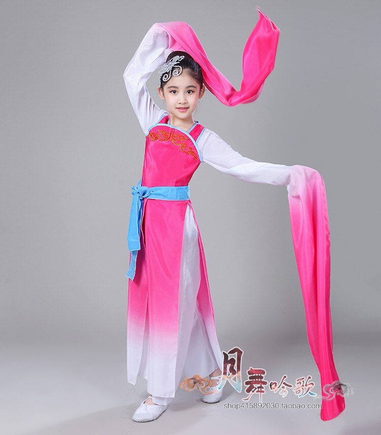 Hanfu Jurk Chinese Folk Dance Lange Mouwen Chinese Jurk Kids Chinese Dans Kostuums Oude Chinese Kostuum Fee Kostuum