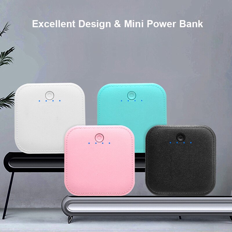 Mini banco de energía de 10000mAh, doble salida USB, batería externa, Powerbank para iPhone, Android, Samsung, Huawei, teléfono móvil