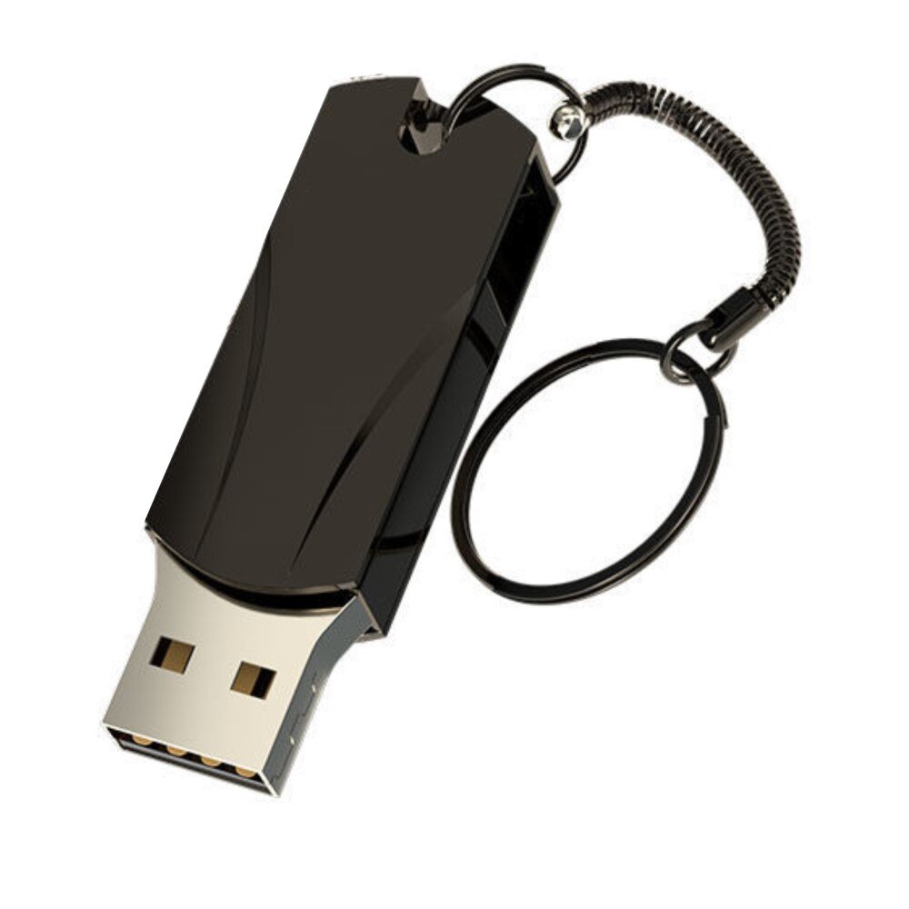 High Speed Solid U Disk 128g Mobile Phone Computer Dual Purpose Metal Car Music Dust And Shock Proof: Black