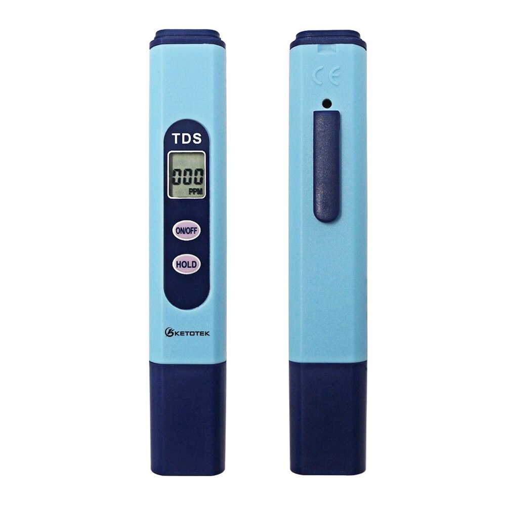 Digital PH meter TDS Tester TDS&EC Meter with Thermometer 0.00-14.0 1-9990PPM 0-9999us/cm 0-9999ppm 0.1-80.0C Water Monitor: TDS meter KT-2