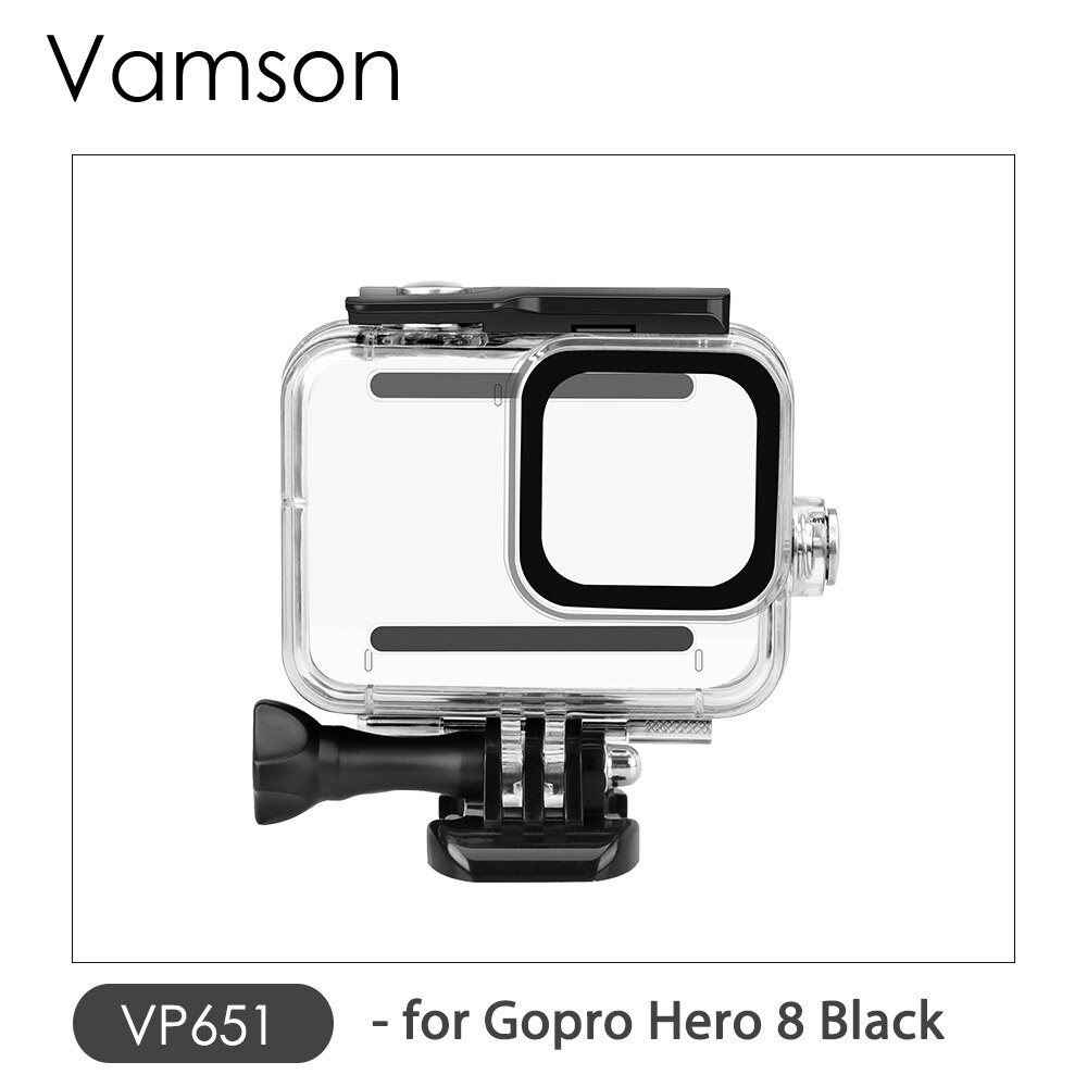 Vamson for Gopro Hero 8 7 6 5 Black 45M Underwater Waterproof Case Camera Diving Housing Mount for GoPro Accessory VP630: VP651