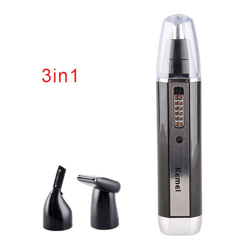 Tondeuse à sourcils Rechargeable sans fil 3 en 1 pour hommes, rasoir pour le nez, les oreilles, le visage et les sourcils, US