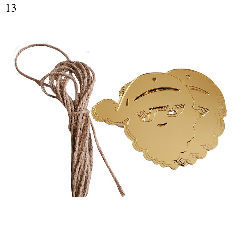 Kerst decoratie creatieve spiegel sticker gold sliver acryl spiegel stickers festival party stickers miroir: 13