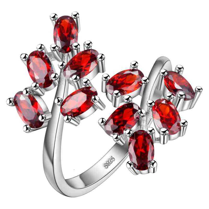 JoiasHome Zilver 925 Sieraden Ruby Edelstenen Ring Voor Vrouwen Opean Adjst Size Vrouwen Fijne Sieraden Rood/roze/paars kleur Party