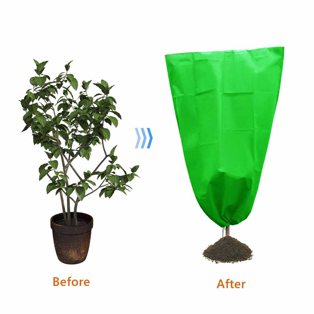 3pc 80*100cm Plant Protection Antifreeze Cover Warm Cover Tree Shrub Plant Protecting Bag Frost Protection Yard Garden Winter