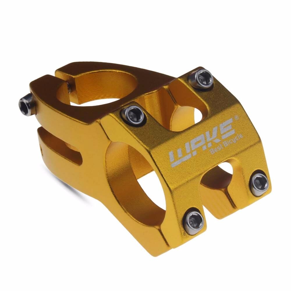 Machined Cycling Short Handlebar Stem Mountain Bike Stem High-strength 318mm Bicycle Stem Bicycle Stem Bike Stem: gold
