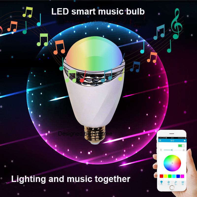 Bluetooth Muziek Kleurrijke Afstandsbediening Lamp Lamp Smart Home Led Verlichting Lamp Bluetooth Controle Rgb Music Speaker Timer