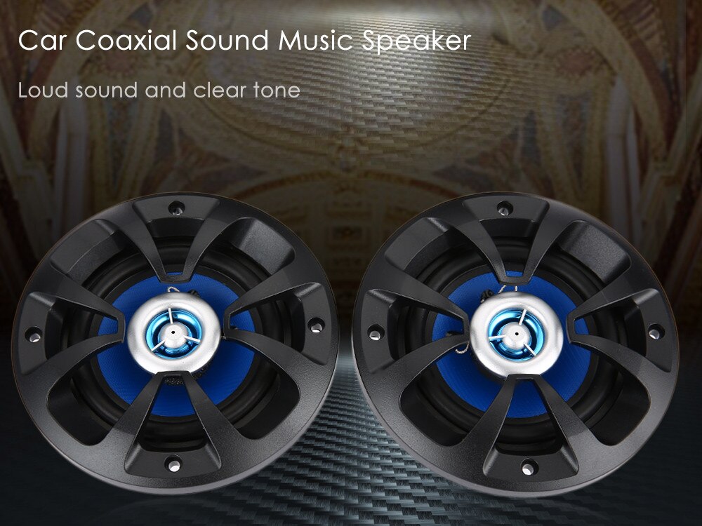 LABO Paired Car Coaxial Speaker 4 inch Music Sound Stereo Loudspeaker Power Sensitivity 80W Vechile Woofer LB - PP2402T