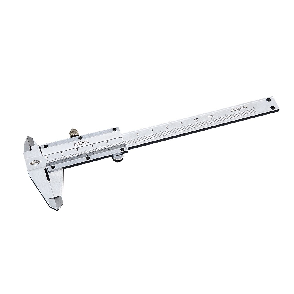 High Precision Stainless Steel Vernier Caliper 0-150mm 6" 0.02mm Caliper Measuring Instrument Construction Measuring Tool: 0-100mm  Without Box