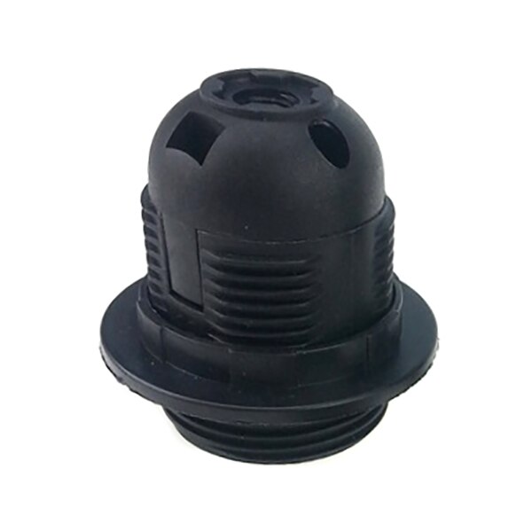 2Pcs 250V 4A E27 Lamp shade Ring for E27 Light Bulb Base Plastic Full Screw Lamp Holder Pendant Socket 2colors: Black