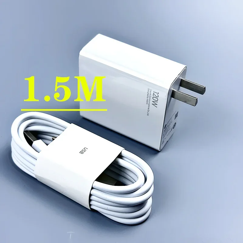 Xiaomi-Original EU Schnellladegerät 120 W Xiaomi 14 Ultra Ladegerät, Mi 14, Redmi Note 14, 13, 12 Pro Plus, 5G, Mi 13, 13T, 6A Kabel: Es