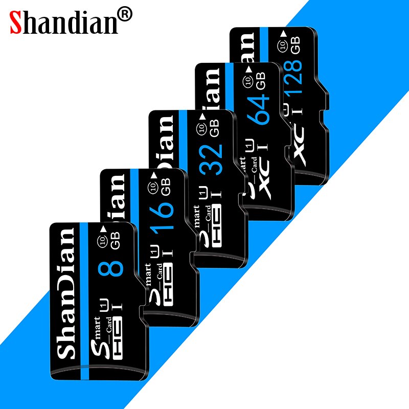 ShanDian Mini TF-Card High-Speed Class10 8GB Memory-Card High Flash-Card 16GB 64GB Micro SD Card 32 gb 128 gb SD Tarjeta