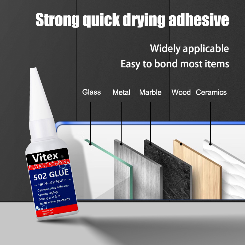 LOOLIFL 20g Wood Rubber Metal Glass Super Liquid Universal Shoe Repair Glue Stationery Store 502 Instant Strong Bond Leather