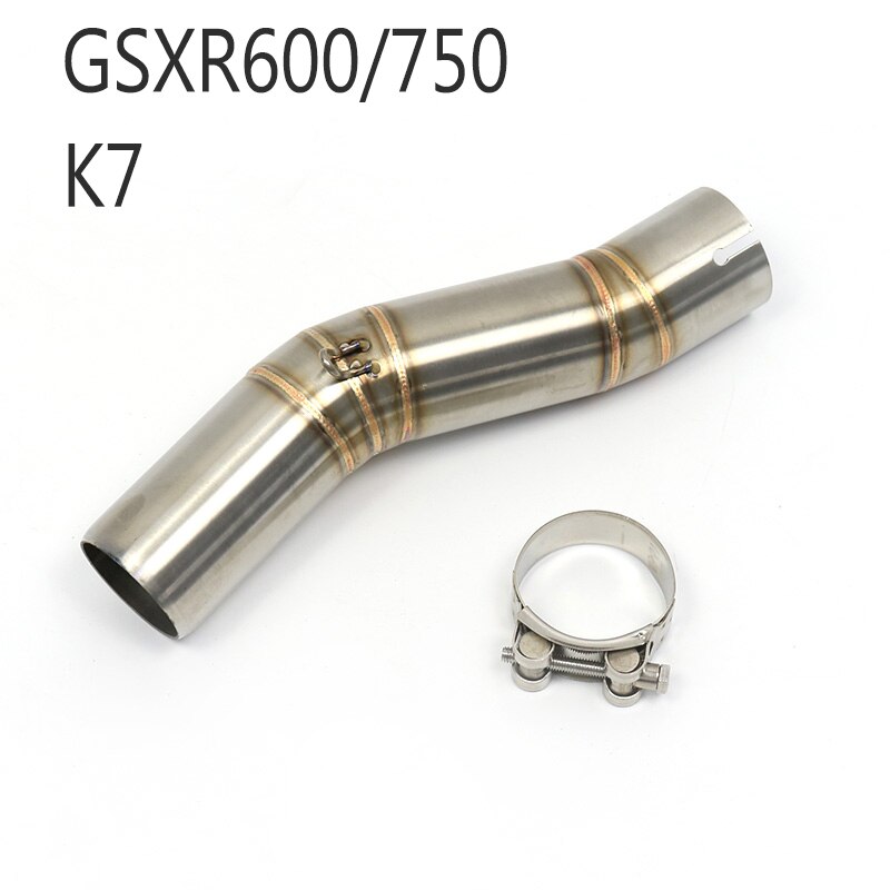 Silencieux d&#39;échappement avec Tube central, pour Suzuki GSXR 600 750 GSXR600 GSXR750 K6 K7 K8 GSR750 GSXR1000 K5 L11