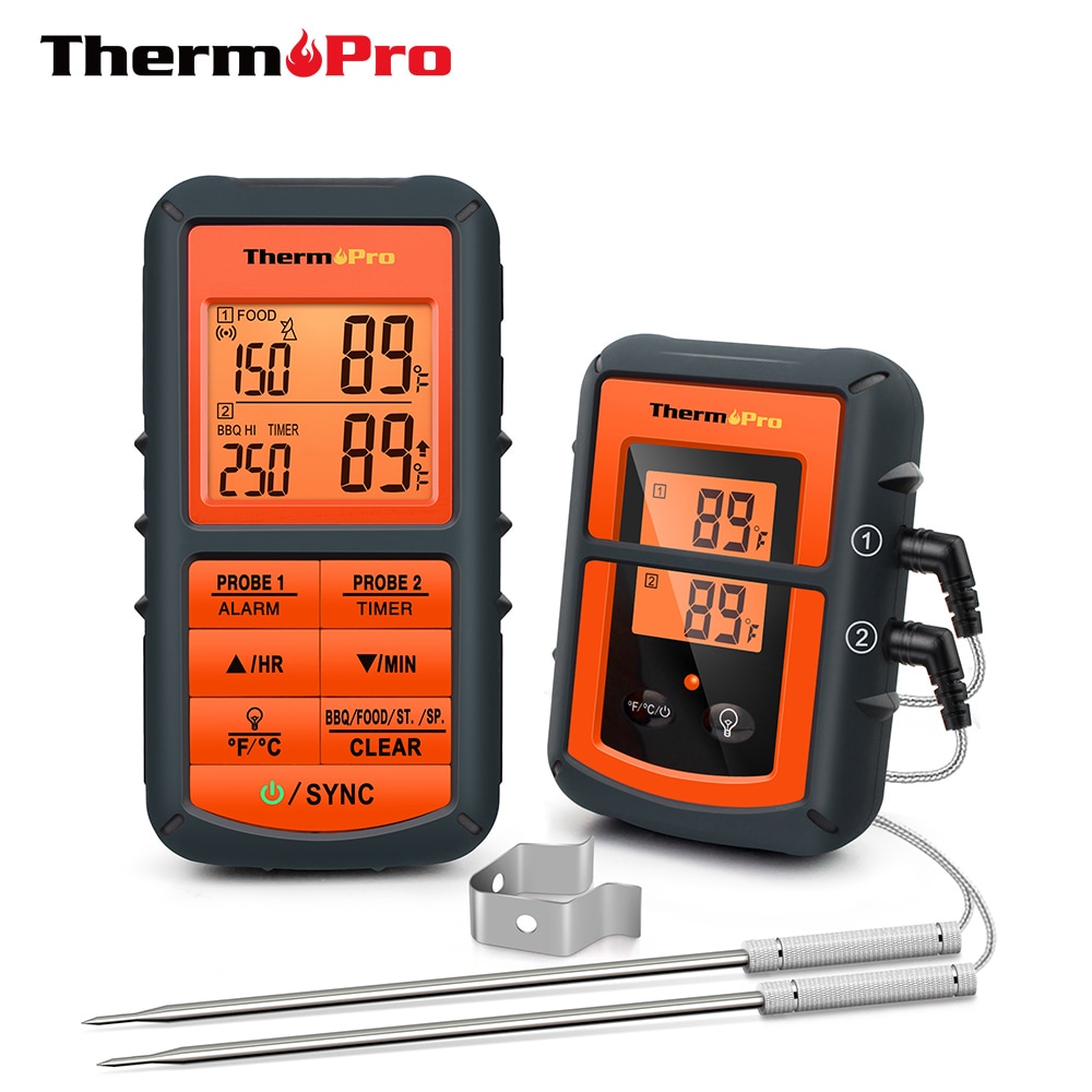 Thermopro TP08C 150M Draadloze Digitale Keuken Koken Thermometer Dual Probe Voor Bbq Roker Grill Oven Vlees Thermometer